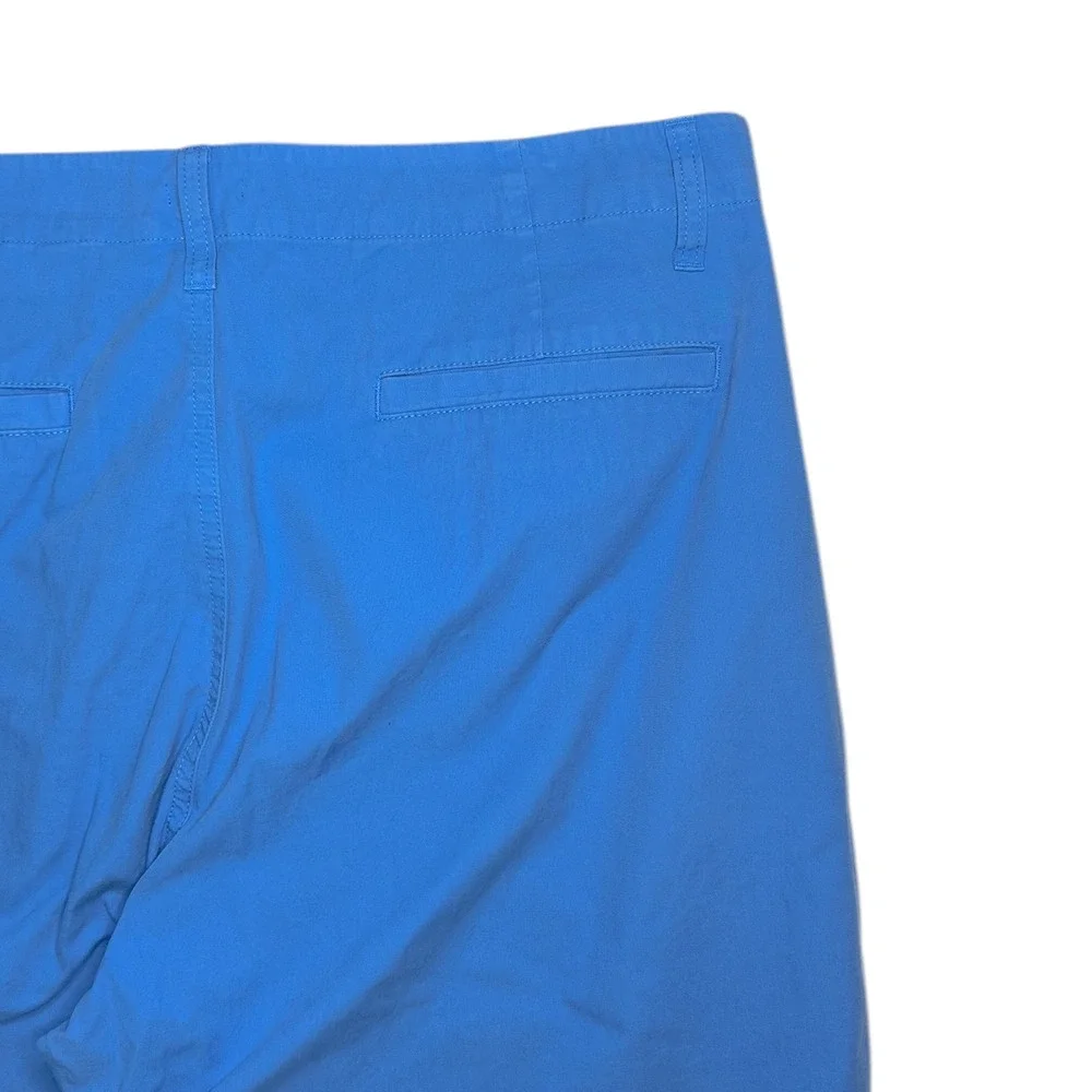 J Crew Pants Women's Size 32‎ Blue Sailor Heritage Chino Straight Leg Mid Rise